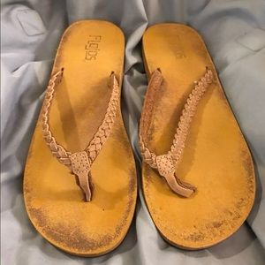 Braided flip flops